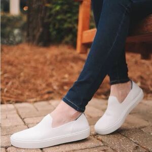 Rothys The Original Slip On Sneaker White shoes size 8.5